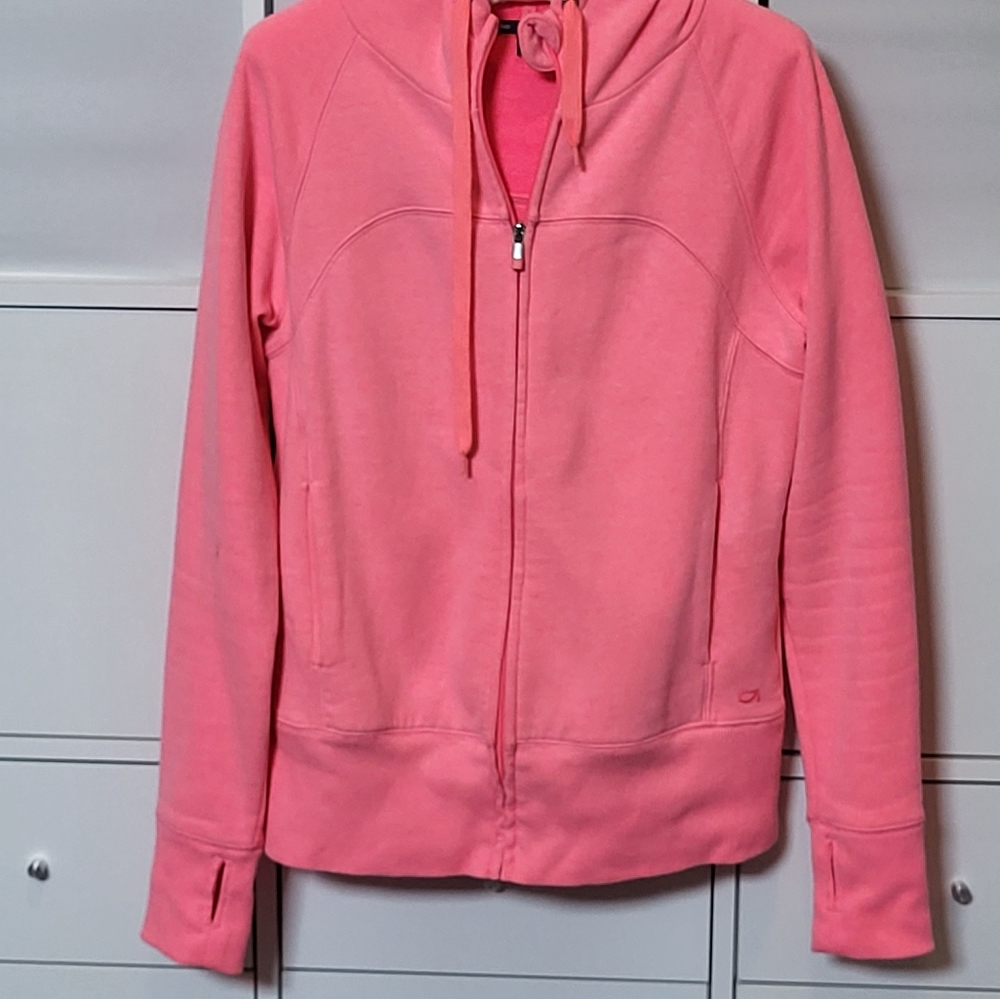 Gap  full zip hoodie size medium neon pink womens